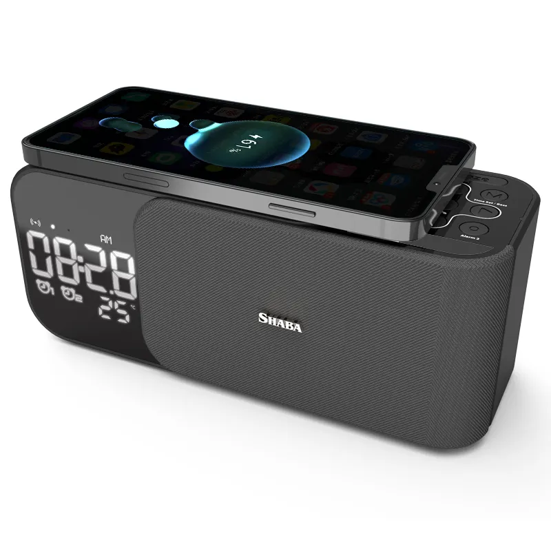 WD-500 Wireless Charge Clock Radio Bluet