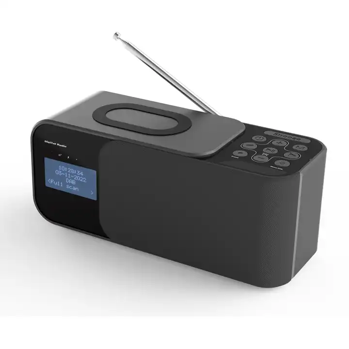 WD-500DAB Wireless Charge Clock Radio Bl